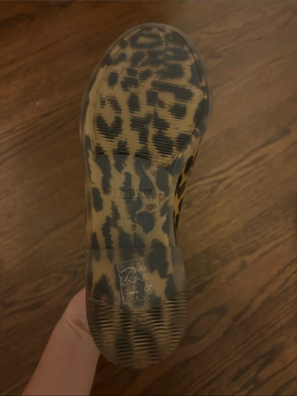 J. Crew Leopard-Print Chelsea Rain Booties in Tan and Black
